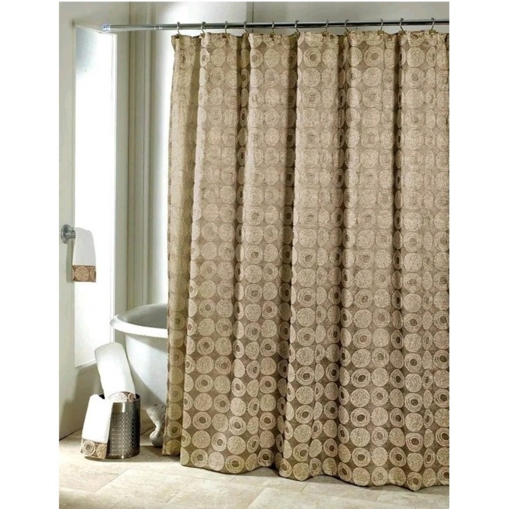 Avanti Linens Galaxy Shower Curtain💛Gold💛 72X72 NEW In Package